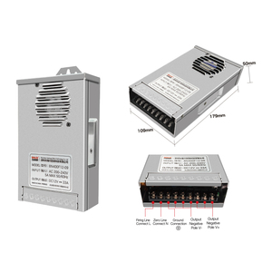 <span class=keywords><strong>Alimentation</strong></span> Électronique Semi-Encapsulée Étanche Bina <span class=keywords><strong>12V</strong></span> 24V 400W <span class=keywords><strong>pour</strong></span> Éclairage Décoratif de Jardin à <span class=keywords><strong>Ruban</strong></span> - Product Image 3