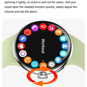 2025 <strong>Best</strong> Popular LA24 Smart Watch Waterproof Women Round Wristwatch Lady <strong>Amoled</strong> Screen BT <strong>Calling</strong> <strong>Smartwatch</strong> - Product Image 5