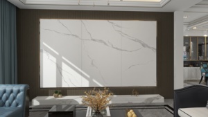 Jinsanjiao Carrelages de sol en pierre frittée moderne de luxe Mat Résistant aux acides Antidérapant 0.05% Absorption d'eau Salon Extérieur - Product Image 2