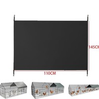 Clôture Modulaire en Gros avec Toit, Panneaux de Clôture de Jardin, Montage Facile, Housse de Poulailler en Tissu Oxford, Imperméable et Résistante aux UV pour Jardin Arrière-cour