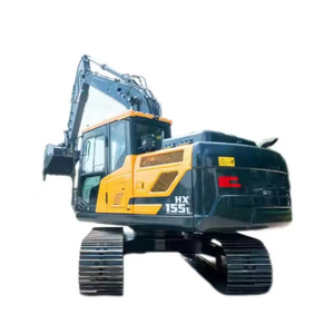 Excavatrice sur chenilles originale HX155L 15TON Excavatrice hydraulique d'occasion avec pompe et engrenage pour moteur Cummins - Product Image 1