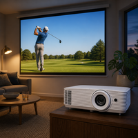 Projecteur portable DLP Optoma Ht32Lv-4k 3D 4K HDR 1080p véritable pour cinéma maison, 4000 lumens ANSI, US