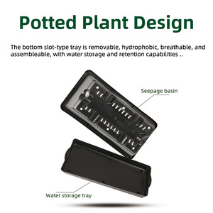 <span class=keywords><strong>Maceta</strong></span> <span class=keywords><strong>Cuadrada</strong></span> de Plástico Ligera, Duradera y Económica, Estilo Japandi, Moderno, Vintage, Minimalista, Clásico, Novedoso, Bohemio - Product Image 4