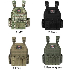 เสื้อเกราะกันกระสุนแบบถอดได้ Black Molle อุปกรณ์ป้องกันตัวทางยุทธวิธี เสื้อเกราะแบบปลดเร็วสำหรับผู้ชาย - Product Image 6