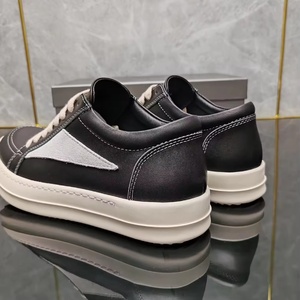 Chaussures décontractées en cuir véritable léger de haute qualité 2025 pour femmes et hommes, nouveau style, design noir, imperméables, tendance mode - Product Image 3