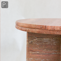 Runder Couch tisch aus Natur höhlen stein, High-End-Gefühl, Couch tisch im Wohnzimmer, Beistell tisch, kreativer kleiner Couch tisch