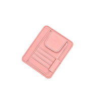 Organisateur de pare-soleil de voiture AutoErizo en cuir PU, multi-poches, porte-cartes, porte-lunettes de soleil, accessoires de rangement universels pour l'intérieur de la voiture