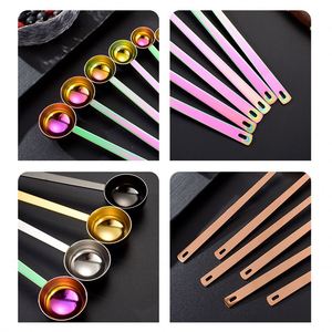 Custom logo 9.6 Inch 304 Stainless Steel Metal 5/10/15/20/25/30ml Coffee Powder Metal Kitchen Stainless Steel <b>Measuring</b> <b>Spoon</b> - Product Image 5