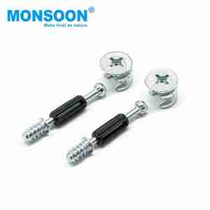 Mobilya görünmez bağlayıcı mutfak dolabı plastik ahşap bağlayıcı parçaları dekoratif pirinç bağlantı cıvata dolap kilitleri vida - Product Image 3