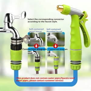 <span class=keywords><strong>Pistolet</strong></span> de nettoyage haute pression compact en alliage d'aluminium <span class=keywords><strong>avec</strong></span> <span class=keywords><strong>réservoir</strong></span> de détergent et débit réglable pour voiture - Product Image 5