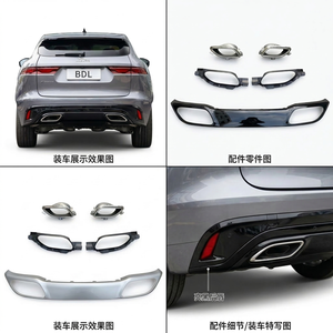 Cubierta de Parachoques Trasero para Jaguar F-PACE 2020, Kit de Carrocería de Plástico ABS, Accesorios de Estilo para Automóviles - Product Image 2