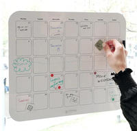 Planificateur mensuel adhésif premium, tableau blanc, réutilisable à l'infini, pratique pour la planification