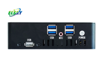 ELAKY NANO10 Nouveau Mini PC Intel Core I7 Max 32 Go DDR4 SSD GDDR4 4K pour 2K VGA Double LAN en option Windows 10/11/Linux