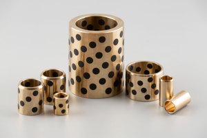 جلبة برونزية ذاتية التشحيم مع سدادة من الجرافيت ، بطانات فواصل تحمل داخلية فعالة للثقب - Product Image 4