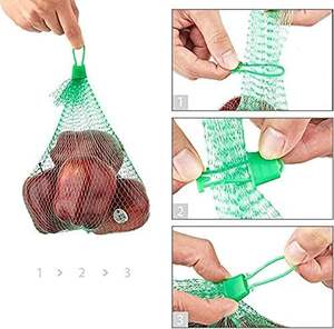 Sacs d'incubation d'œufs en maille plastique extensible et résistante, personnalisables et réutilisables pour légumes, fruits et jouets - Product Image 5