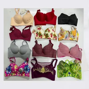 1 Dollar Model CG093 Size 32-38 BC Cup Real Photos Push Foam Assorted Colors Wireless Woman Bra With Many Size