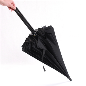 Fabricant chinois de parapluies, parapluies en acier noir imperméables de style katana avec votre logo - Product Image 4