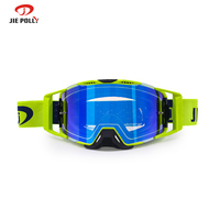 Lunettes de moto anti-buée avec lentille en PC résistante aux chocs, cadre en TPU ventilé pour les grossistes d'accessoires moto, fourniture OEM