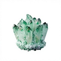 Ornement en grappe de cristaux naturels verts, pierre de démagnétisation en cristal brut, spécimen minéral - Vente en gros pour la décoration intérieure et les salons