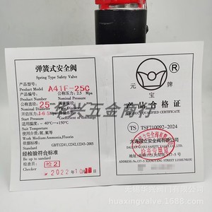 Válvula de Seguridad A41F-25C de 25 Bares, Acero Fundido, para Líquidos Corrosivos, Uso en Refrigeración - Product Image 5