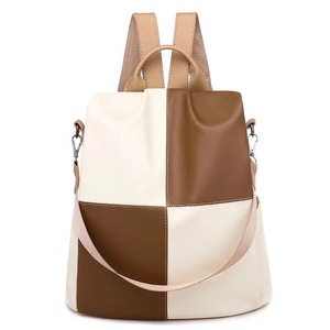 Mochila de PU Impermeable para Mujer, Nueva Moda, con Cierre de Cremallera, Portátil, Simple, Suave, Antirrobo, para Estudiantes - Product Image 1