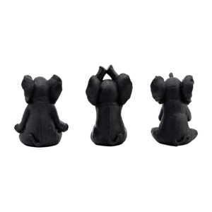 Scultura in resina a forma di elefante yoga per decorazioni domestiche, ornamenti per mensole, tavolini da caffè, complemento d'arredo per il soggiorno - Product Image 4