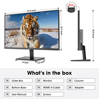 Moniteur d'ordinateur professionnel KOORUI en vente flash, 24 pouces, 120 Hz, FHD, écran LCD IPS, pour bureau et usage domestique