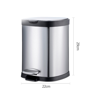 Cubo de <span class=keywords><strong>Basura</strong></span> con Pedal Warmiehomy de 50L, Acero Inoxidable, Cubos Interiores, Sellado Anti-Olores, Tapa de Cierre Silencioso para Uso <span class=keywords><strong>en</strong></span> Interiores, Cocina y Sala de Estar - Product Image 5