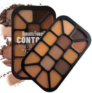 Maquillaje personalizado <span class=keywords><strong>bronceador</strong></span> <span class=keywords><strong>15</strong></span> colores polvo prensado contorno corrector paleta Etiqueta Privada - Product Image 4