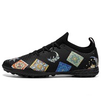 Chaussures de football en plein air professionnelles pour hommes crampons de football à cheville haute bottes de sport d'entraînement pour garçons et adultes