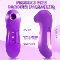 Saugvibrator Rose Saugvibrator für Klitoris und Brustwarzen 10 Saug- und Vibrationsmodi Erwachsenenspielzeug für Frauen