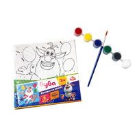 Prix Pas Cher DIY Peinture Coloriage Peinture Enfants Cadeau Toile Peinture Kit Enfants Peinture Éducative Kit