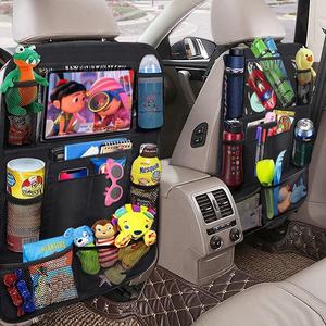 X-RACING lüks katlanabilir araba koltuğu organizatör anti-tekme iPad tutucu yeni çin-chic Oxford bez keçe örgü malzeme seyahat - Product Image 4