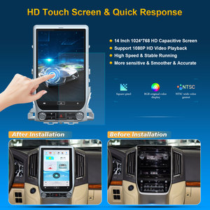 Autoradio Android 13,6 pouces pour Toyota Land Cruiser LC200 GXR 2016- Écran de navigation CarPlay <span class=keywords><strong>Radio</strong></span> Unité principale Android DSP Audio - Product Image 2