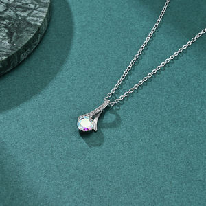 Alin moda mujer joyería piedra Natural <span class=keywords><strong>diamante</strong></span> estrella clavícula cadena encanto mujer <span class=keywords><strong>collar</strong></span> - Product Image 5