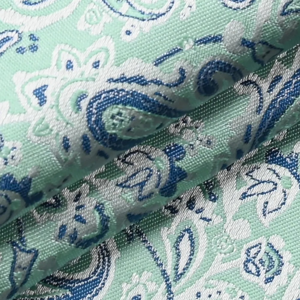 Vêtement habillé teint Chine Yili cravate vêtement tapisserie d'ameublement canapé plaine métallique brocart Jacquard soie tissu tissé uni 80gsm