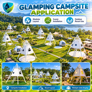 Casetta Prefabbricata a Forma di A per Campeggio e Hotel in Aree Panoramiche - Product Image 4