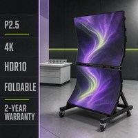 Layar Video LED Lipat S-Curve Fleksibel P2.5 4K HDR10, Layar Lunak Kreatif dengan Garansi 2 Tahun untuk Pameran dan Periklanan Dalam Ruangan