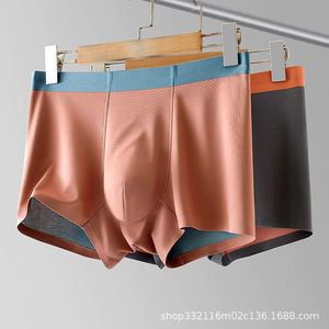 Ropa Interior Masculina de Seda 7A al por Mayor, Corte Medio, Transpirable por Ambos Lados, Modal con Logotipo Antibacterial para Primavera/Verano - Product Image 3