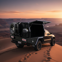 Vente chaude : plateau amovible et auvent pour pick-up double cabine, auvent sur mesure pour Ranger Ram, en aluminium imperméable et verrouillable