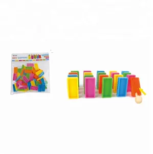 Nieuwe Iterm 60 Stuks Kinderen Diy Plastic Domino Speelgoed Set Te Koop