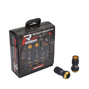Écrou de blocage de roue en acier pour voiture de course Extrémité fermée Capuchon en aluminium 44mm <span class=keywords><strong>Jante</strong></span> forgée Écrou de roue en acier - Product Image 6