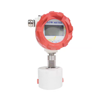 Medidor de Flujo de Turbina de Acero Inoxidable 304 Compatible con OEM, Medición de Líquidos de Alta Viscosidad, Pantalla Digital, Modelo DN4 Roscado