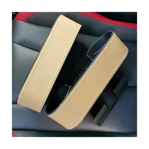Elephant Tower Car Seat Gap Caja de almacenamiento con ranura para automóvil negra Modelo general con cargador USB