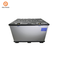 Nouvelles boîtes de rangement en plastique 2026 1200*1000mm avec portes à rabat et poches, en plastique ondulé PP, pliables