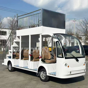 Autobús Eléctrico de Turismo con Diseño Creativo, Vehículo Utilitario con Escaleras, Semicerrado, para Recorridos Turísticos - Product Image 5