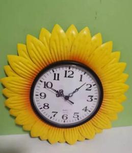 Hot bán handmade kim loại sáng tạo hướng dương treo đồng hồ treo tường cho trang trí nội thất - Product Image 5