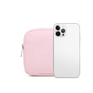 Qetesh <span class=keywords><strong>petit</strong></span> velours côtelé maquillage sac cosmétique personnalisation doux Simple Portable pratique Mini serviette hygiénique pochette de rangement sac - Product Image 5
