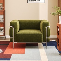 Fauteuil en plastique de style Bauhaus, luxe léger, moderne et simple, avec pieds en acier inoxydable pour salon et bureau