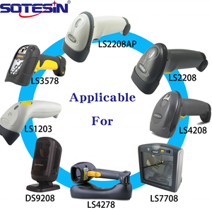 เครื่องสแกนบาร์โค้ด RS232 3M DB9ไปยัง RJ50เองเครื่องอ่านโค้ด QR <span class=keywords><strong>สาย</strong></span>ข้อมูล RS232สำหรับ LS1203 LS2208ปืนสแกน LS4208 - Product Image 2
